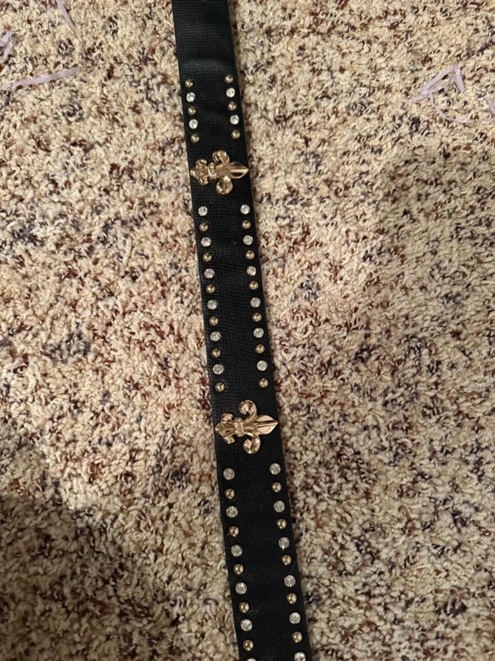 Black and Gold Studded Women's Belt